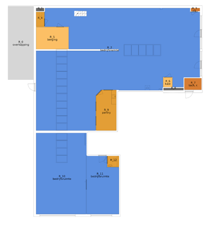 Plattegrond - Het Hazeland 10, 6931 KB Westervoort - NEN-begane grond bedrijfshal 2.png